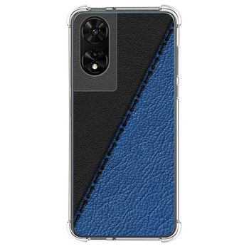 Funda Silicona Para Tcl 505 Diseño Cuero 02 Dibujos