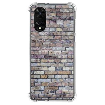 Funda Silicona Para Tcl 505 Diseño Ladrillo 02 Dibujos