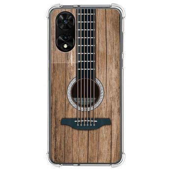 Funda Silicona Para Tcl 505 Diseño Madera 11 Dibujos