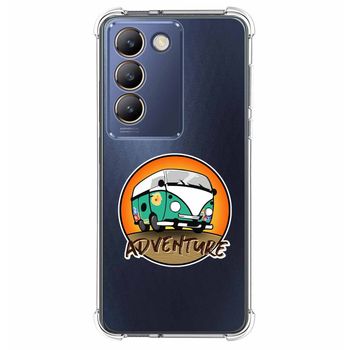 Funda Silicona Antigolpes Para Vivo V40 Se 5g Diseño Adventure Dibujos