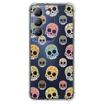 Funda Silicona Antigolpes Para Vivo V40 Se 5g Diseño Catrina Dibujos