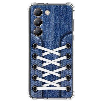 Funda Silicona Antigolpes Para Vivo V40 Se 5g Diseño Zapatillas 01 Dibujos