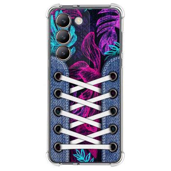 Funda Silicona Antigolpes Para Vivo V40 Se 5g Diseño Zapatillas 07 Dibujos