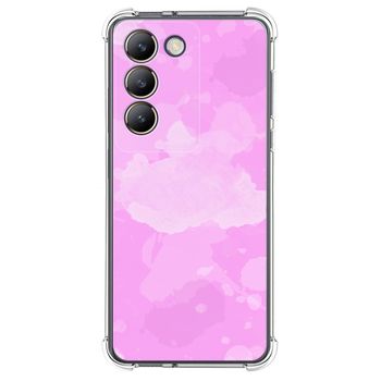 Funda Silicona Antigolpes Para Vivo V40 Se 5g Diseño Acuarela 04 Dibujos