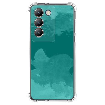 Funda Silicona Antigolpes Para Vivo V40 Se 5g Diseño Acuarela 06 Dibujos