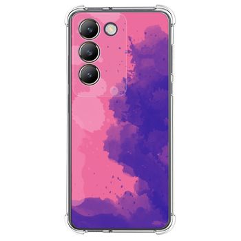 Funda Silicona Antigolpes Para Vivo V40 Se 5g Diseño Acuarela 07 Dibujos