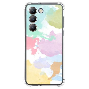 Funda Silicona Antigolpes Para Vivo V40 Se 5g Diseño Acuarela 11 Dibujos