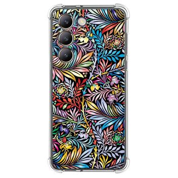 Funda Silicona Antigolpes Para Vivo V40 Se 5g Diseño Flores 04 Dibujos