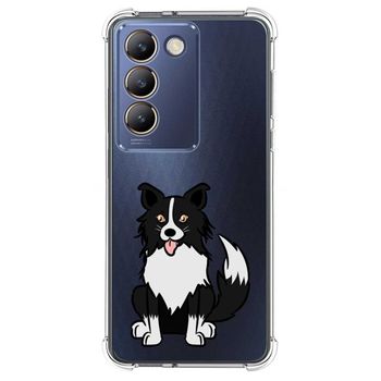 Funda Silicona Antigolpes Para Vivo V40 Se 5g Diseño Perros 01 Dibujos