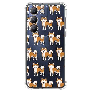 Funda Silicona Antigolpes Para Vivo V40 Se 5g Diseño Perros 08 Dibujos