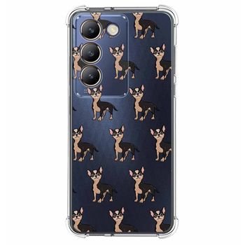 Funda Silicona Antigolpes Para Vivo V40 Se 5g Diseño Perros 11 Dibujos