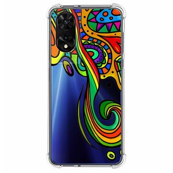 Funda Silicona Antigolpes Para Tcl 505 Diseño Colores Dibujos