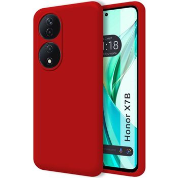 Funda Silicona Líquida Ultra Suave Para Honor X7b Color Roja