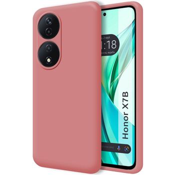 Funda Silicona Líquida Ultra Suave Para Honor X7b Color Rosa