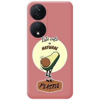 Funda Silicona Líquida Rosa Para Honor X7b Diseño Culo Natural Dibujos