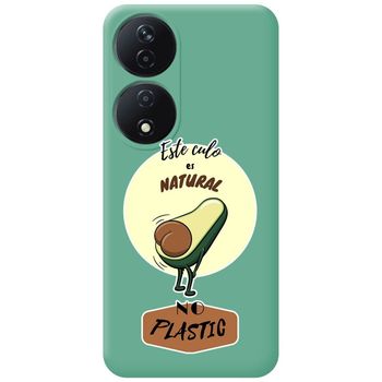 Funda Silicona Líquida Verde Para Honor X7b Diseño Culo Natural Dibujos