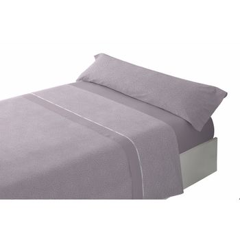 Juego De Sábanas Tres Piezas Invierno Franela Pinz Cama De 135 Cm Gris con  Ofertas en Carrefour