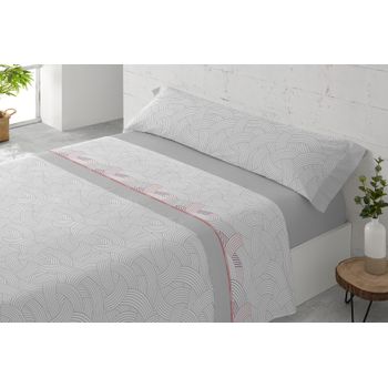 Juego De Sábanas Tres Piezas Donegal Mixtu Cama 90 Cm Gris con Ofertas en  Carrefour