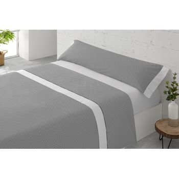 Juego Sábanas Tres Piezas Paduana Helios Cama 90 Gris