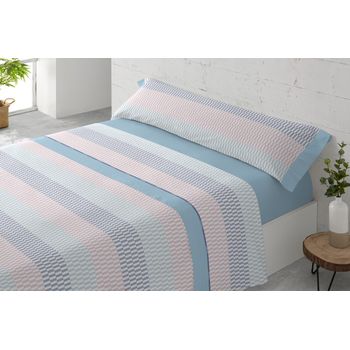 Juego Sábanas Tres Piezas Paduana Itaca Cama 105 Azul