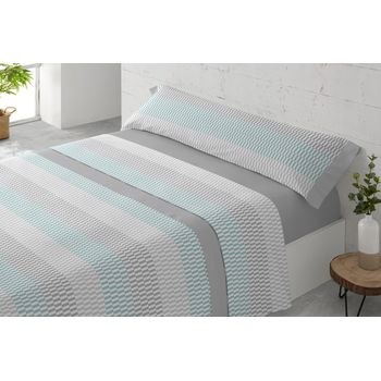 Juego Sábanas Tres Piezas Paduana Itaca Cama 105 Gris