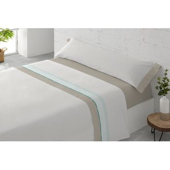 Juego Sábanas Tres Piezas Paduana Genil Cama 90 Beige