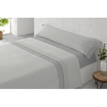 Juego Sábanas Cuatro Piezas Paduana Guadiana Cama 180 Gris