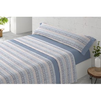 Juego Sábanas Tres Piezas Paduana Miño Cama 105 Azul