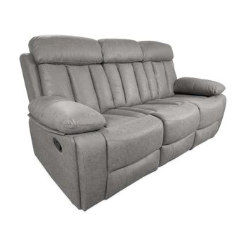 Sofa Dima 3 Plazas,gris Alta Gama 104cm Alto X 206cm Ancho X 93cm Largo