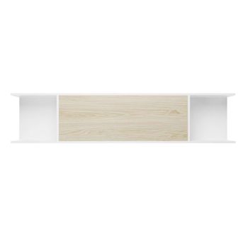 Estante Alto Lotus,blanco-roble  35,5cm Alto X 160cm Ancho X 28cm L