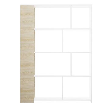 Estantería Lotus,blanco-roble  176cm Alto X 129cm Ancho X 33cm Largo