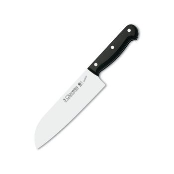 3 Claveles Uniblock - Cuchillo Santoku Profesional 18 Cm Acero Inoxidable. Mango Pom