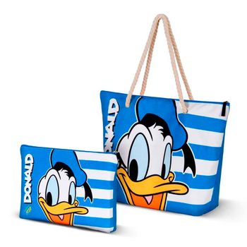 Karactermania - Bolsa De Playa Soleil Con Neceser De Regalo. Pato Donald