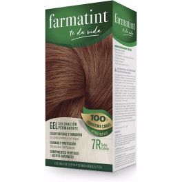 Farmatint Gel Coloración Permanente 7r-rubio Cobrizo Unisex