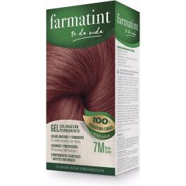 Farmatint Gel Coloración Permanente 7m-rubio Caoba Unisex