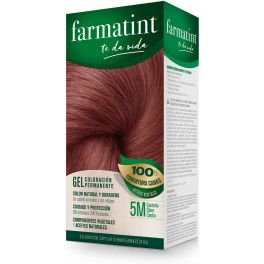 Farmatint Gel Coloración Permanente 5m-castaño Claro Caoba Unisex