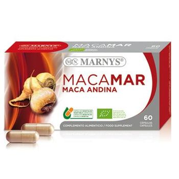 Cápsulas Maca Andina Ecológica 500 Mg Marnys, 60 Unidades