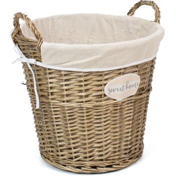 Cestas De Almacenaje 2 Uds Algodón Beige Y Blanco Ø24x18 Cm Vidaxl con  Ofertas en Carrefour