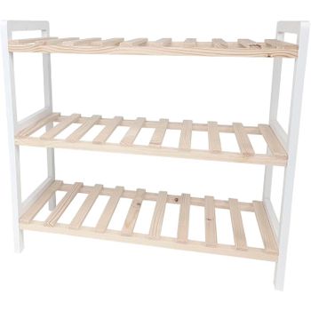 Aparador Recibidor Con Puerta Corrediza De Granero, Compartimento Abierto  Gabinete De Zapatos 80 X 35 X 89 Cm Natural Fsb65-n Sobuy Es con Ofertas en  Carrefour