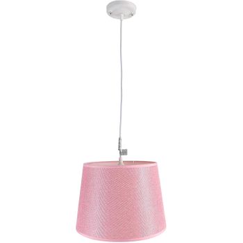 Lámpara De Techo En Tela (ø30 Cm) - Rosa