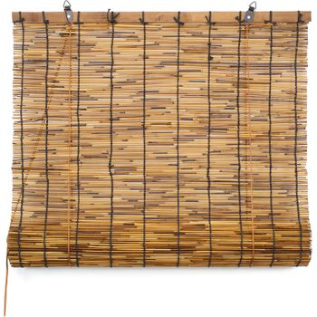 Persiana Enrollable De Bambú (60 X 140 Cm) - Marrón