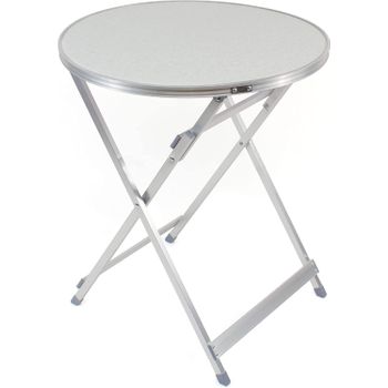 Mesa plegable redonda 60cms color blanca