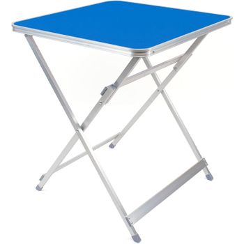 Mesa Cuadrada (60x60 Cm) Plegable - Azul