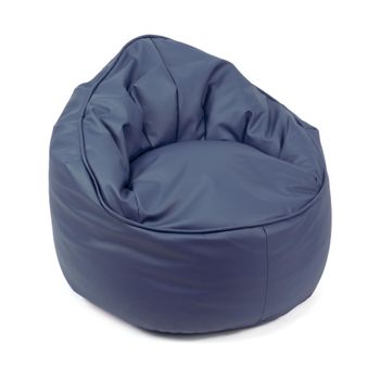 THE SECRET HOME - Puff Azul con Relleno Incluido - Asiento Forma Pera  Tamaño XL Polipiel - Sillón Cómodo Moldeable para Salón, Terraza o  Habitación