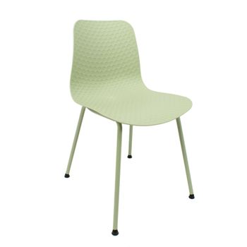 Silla De Diseño Moderno Fabricada En Polipropileno Para Comedor - 80 X 44,5 X 54 Cm - Verde