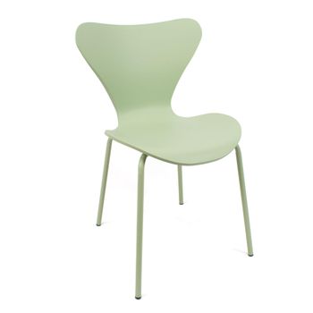 Silla En Polipropileno Y Metal - Asiento De Diseño Ideal Para Comedor Y Cocina - 51 X 80 X 51 Cm - Color Verde