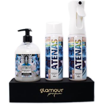 Ambientador De Hogar - Pack Tokyo - Glamour Parfum - Pack Ambientador Textil + Recambio 300 Ml + Jabón De Manos 500 Ml - Ambientador Hogar Tokyo - Aroma Floral Y Cítrico - Para Pulverizar En La Cama O En Cortinas