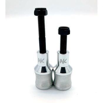 Estriberas Pegs Nokaic Para Scooter Patinete Freestyle, 2 Unidades Con Tornillos Incluidos, Color Plata