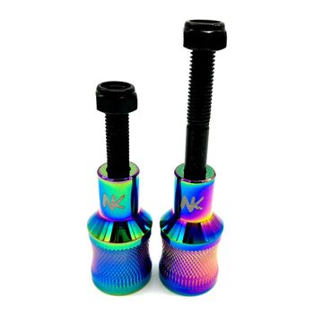 Estriberas Pegs Nokaic Para Scooter Patinete Freestyle, 2 Unidades Con Tornillos Incluidos, Color Rainbow