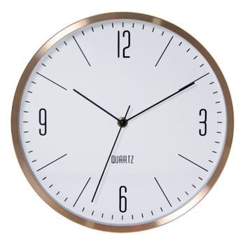 Reloj de cocina a pared redondo gris QUO de 28 cm